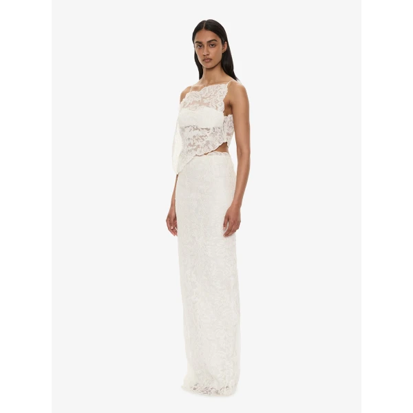 Christopher Esber Reverie Floating Lace Cami in White | Camisoles | Coveti