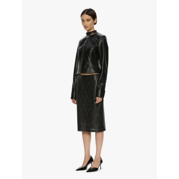 Christopher Esber Richie Leather Jacket in Black | Leather Jackets | Coveti