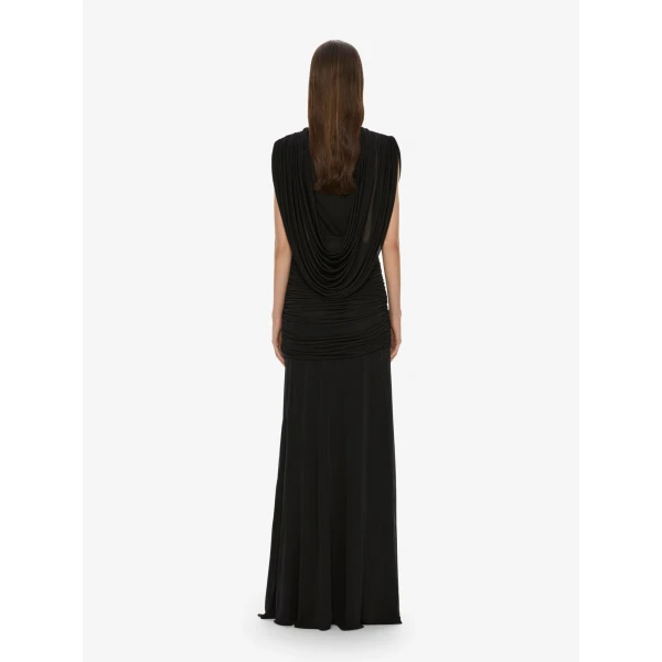 Christopher Esber Ripple Drape Gown in Black | Evening Gowns | Coveti
