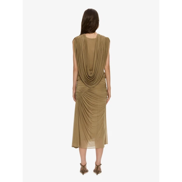 Christopher Esber Ripple Drape Top in Khaki | Tops | Coveti