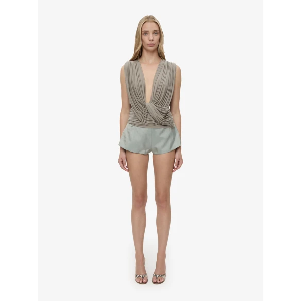 Christopher Esber Ripple Drape Top in Slate | Tops | Coveti