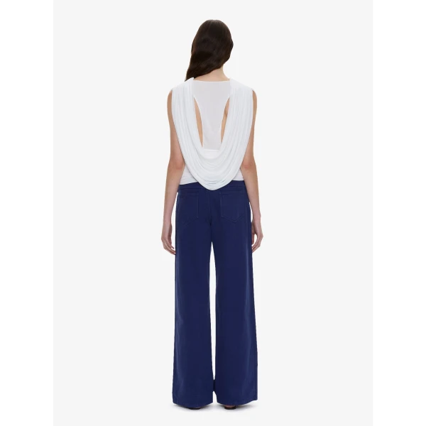 Christopher Esber Ripple Drape Top in White | Tops | Coveti