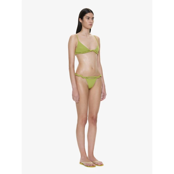 Christopher Esber Rolled Up Brief in Dypsis Green | Bikini | Coveti