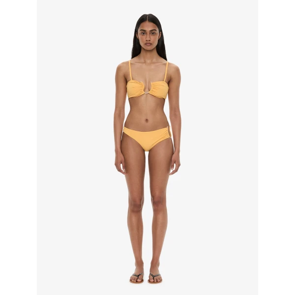 Christopher Esber Ruched Crescent Bandeau in Valencia | Bikini | Coveti