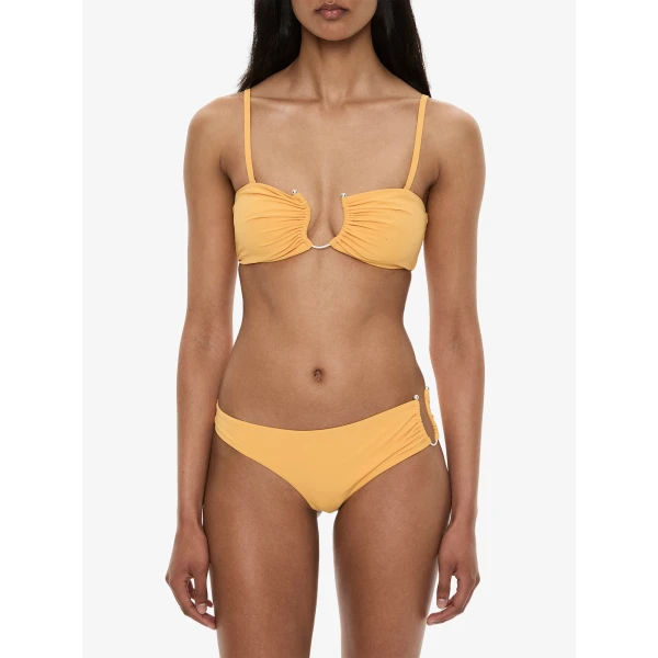 Christopher Esber Ruched Crescent Bandeau in Valencia | Bikini | Coveti
