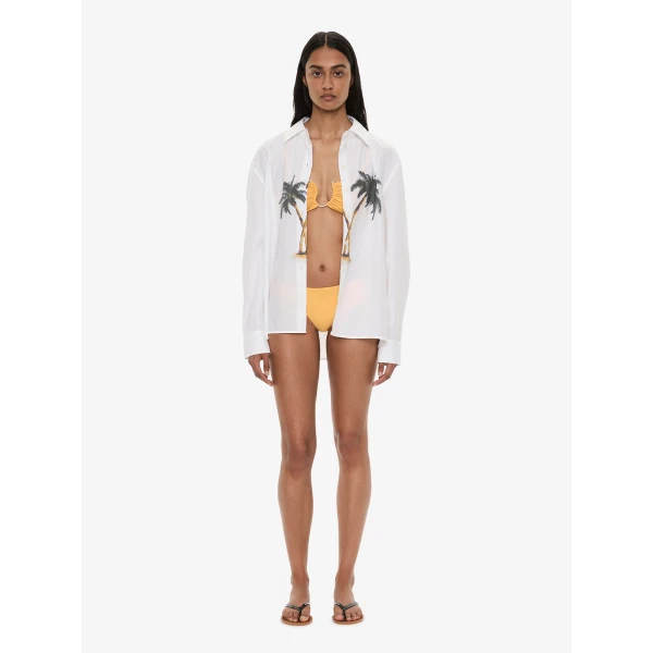 Christopher Esber Ruched Crescent Side Brief in Valencia | Bikini | Coveti