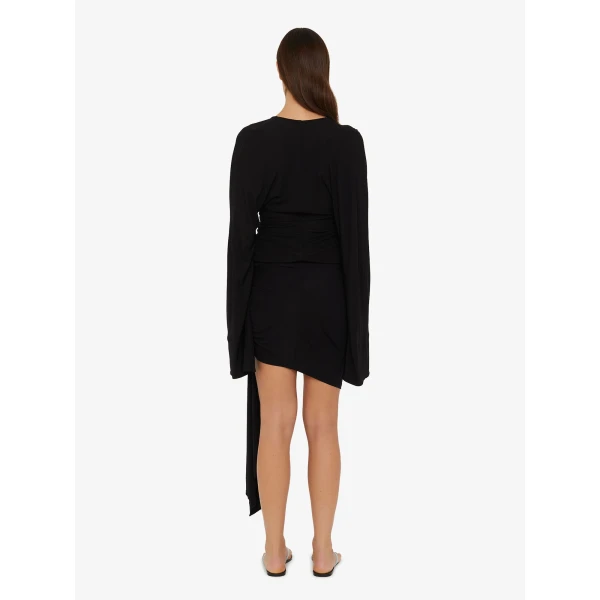 Christopher Esber Salacia Ruched Long Sleeve Top in Black | Long Sleeve | Coveti