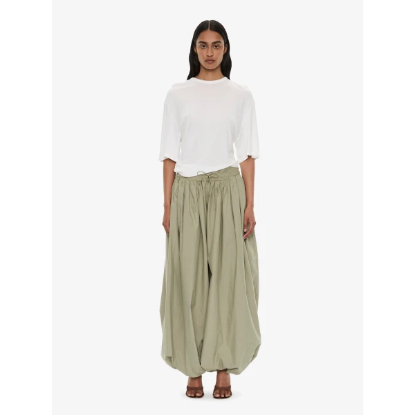 Christopher Esber Side Cowl Waist Tee in Milk | T-shirts | Coveti