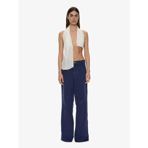Christopher Esber Silk Scarf Chain Bra Top in White | Tops | Coveti