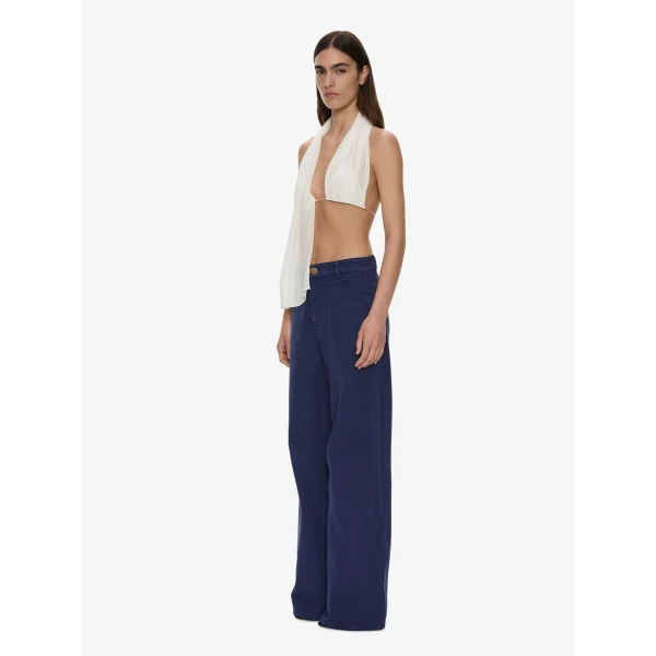 Christopher Esber Silk Scarf Chain Bra Top in White | Tops | Coveti