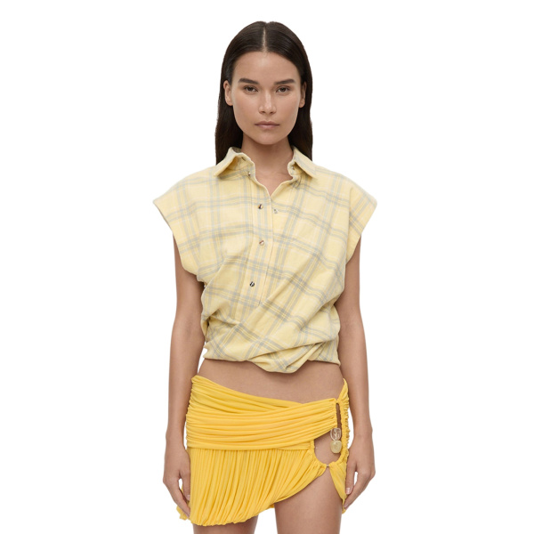 Sleeveless Tornado Shirt in Sun Faded Flannel