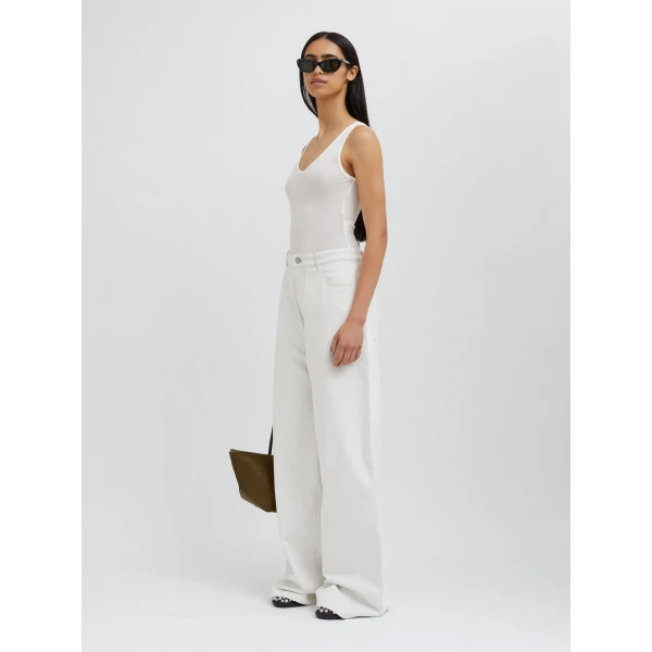 Christopher Esber Sonora Tank Bodysuit in White | Bodysuit | Coveti