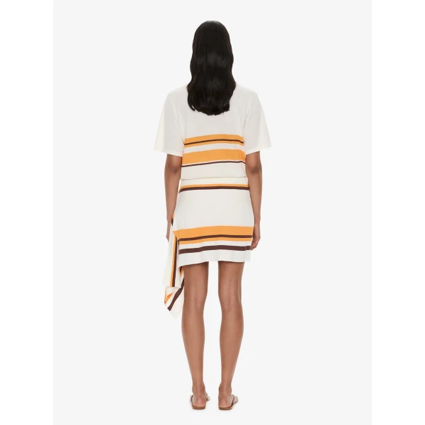 Christopher Esber Stripe Knit Clean Polo in Solaris Stripe | Sweaters | Coveti