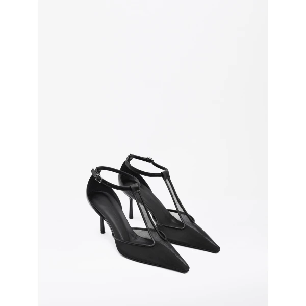 Christopher Esber T-Bar Vapour Heel in Black | Heels | Coveti