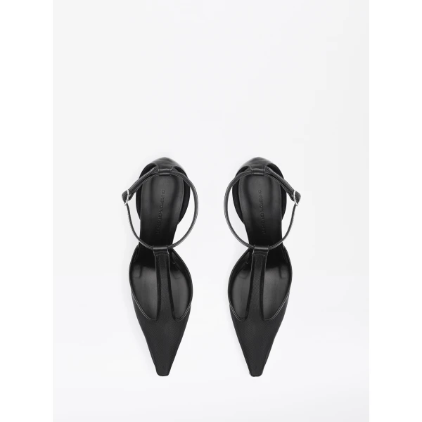 Christopher Esber T-Bar Vapour Heel in Black | Heels | Coveti