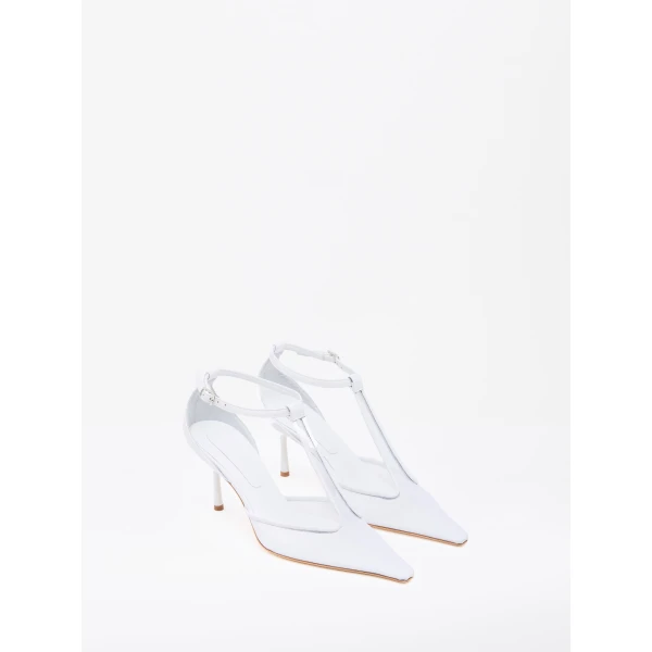 Christopher Esber T-Bar Vapour Heel in White | Heels | Coveti