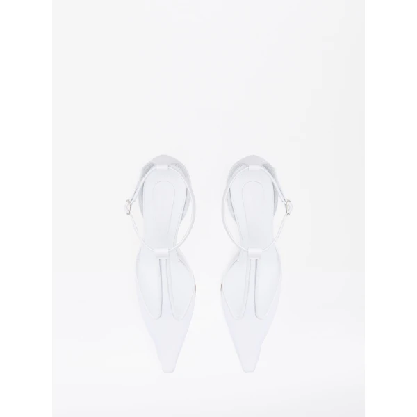 Christopher Esber T-Bar Vapour Heel in White | Heels | Coveti