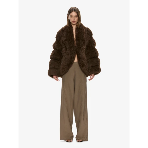 Christopher Esber Tabatha Jacket in Chocolate | Jackets | Coveti