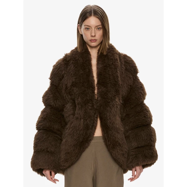Christopher Esber Tabatha Jacket in Chocolate | Jackets | Coveti