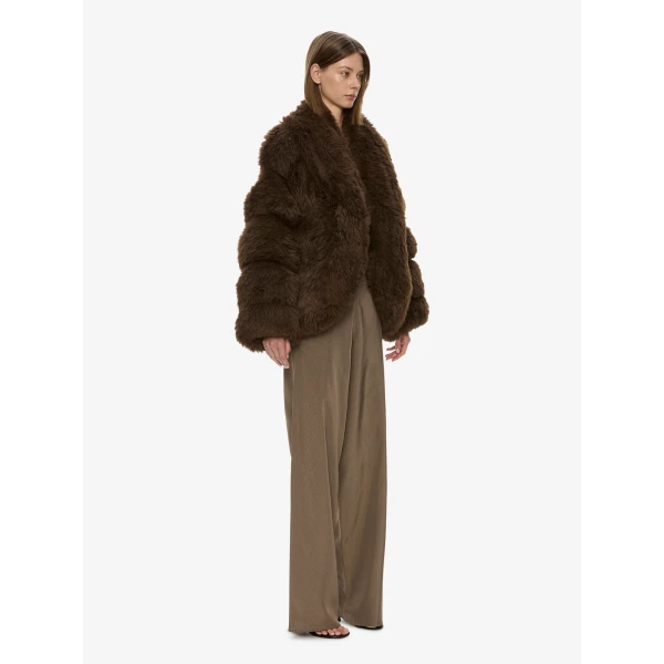 Christopher Esber Tabatha Jacket in Chocolate | Jackets | Coveti