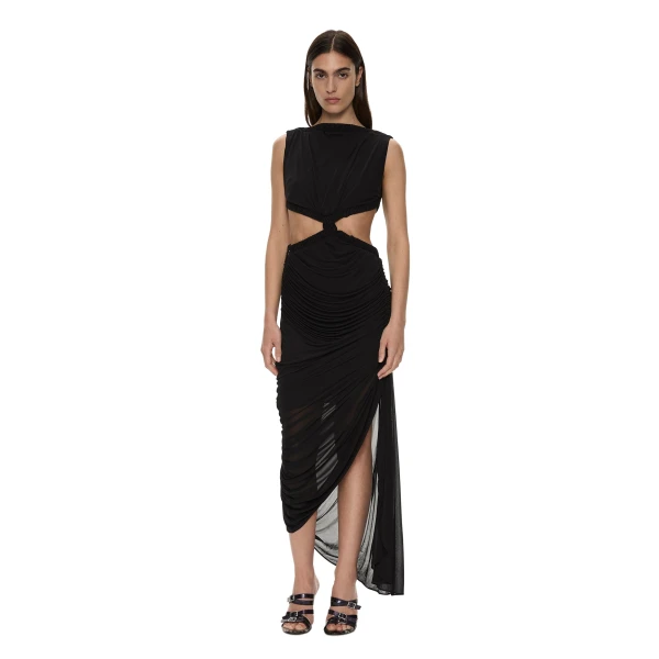 Theia Separation Dress in Black
