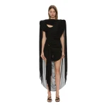 Christopher Esber Torrent Draped Mini Dress in Black | Mini Dresses | Coveti