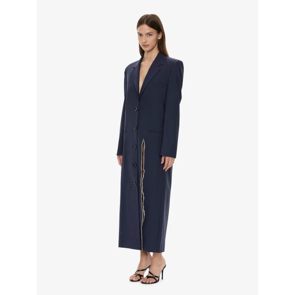 Christopher Esber Torrent Tailored Coat in Ink | Coats | Coveti