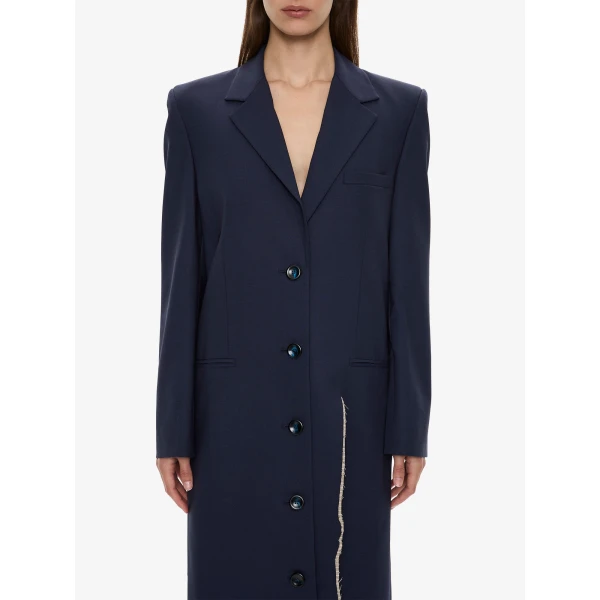 Christopher Esber Torrent Tailored Coat in Ink | Coats | Coveti