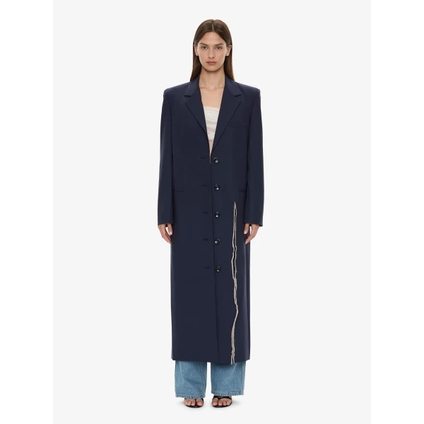Christopher Esber Torrent Tailored Coat in Ink | Coats | Coveti