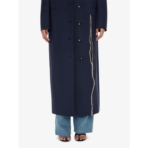 Christopher Esber Torrent Tailored Coat in Ink | Coats | Coveti