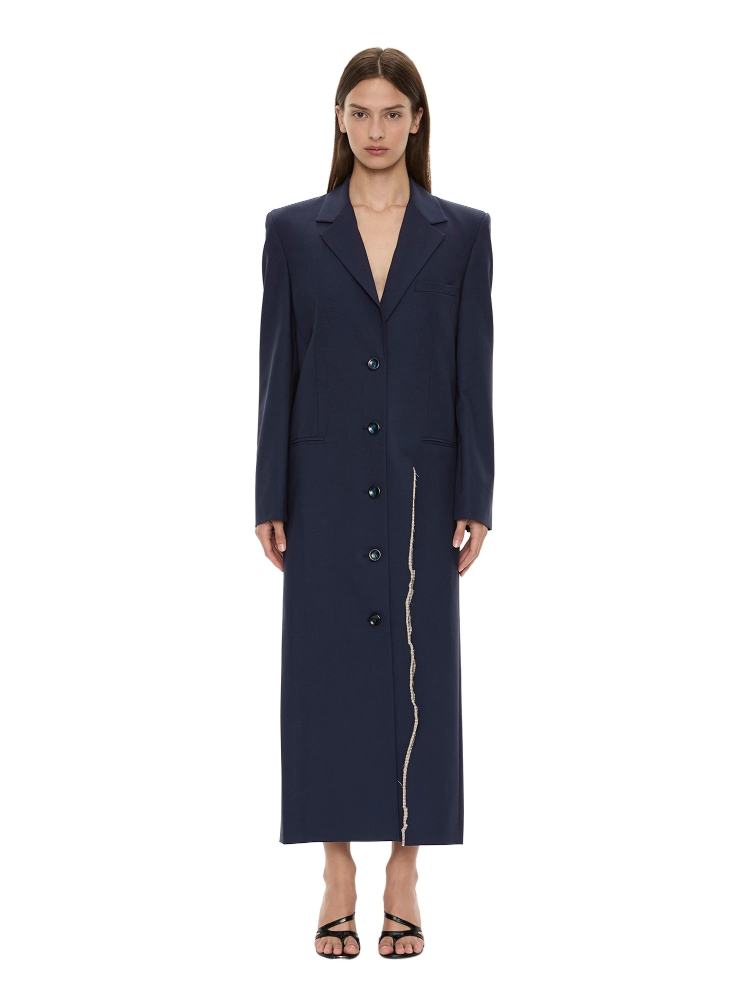 Christopher Esber Torrent Tailored Coat in Ink Christopher Esber Torrent Tailored Coat in Ink | Coats | Coveti