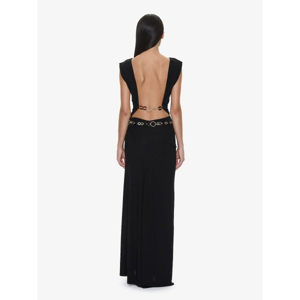 Christopher Esber Tortoise Chain Link Tank in Black | Sleeveless | Coveti