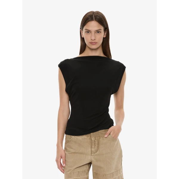 Christopher Esber Tortoise Chain Link Tank in Black | Sleeveless | Coveti