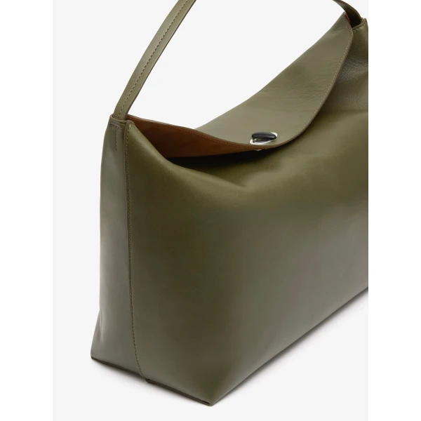 Christopher Esber Turnlock Grande Shoulder Bag in Kombu | Shoulder & Crossbody Bags | Coveti