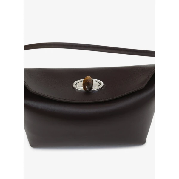 Christopher Esber Turnlock Mini Bag in Carob | Mini Bags | Coveti