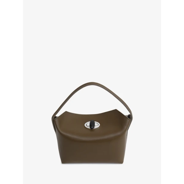 Christopher Esber Turnlock Mini Bag in Khaki | Mini Bags | Coveti