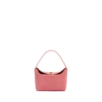 Christopher Esber Turnlock Suede Mini Bag in Bubblegum | Mini Bags | Coveti