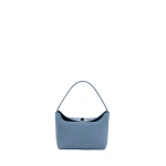 Christopher Esber Turnlock Suede Mini Bag in Steel Blue | Mini Bags | Coveti