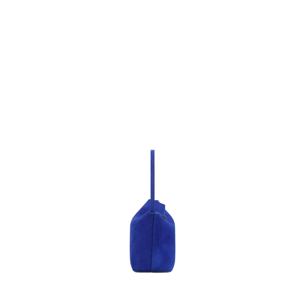 Christopher Esber Turnlock Suede Mini Bag in Yves Blue | Mini Bags | Coveti