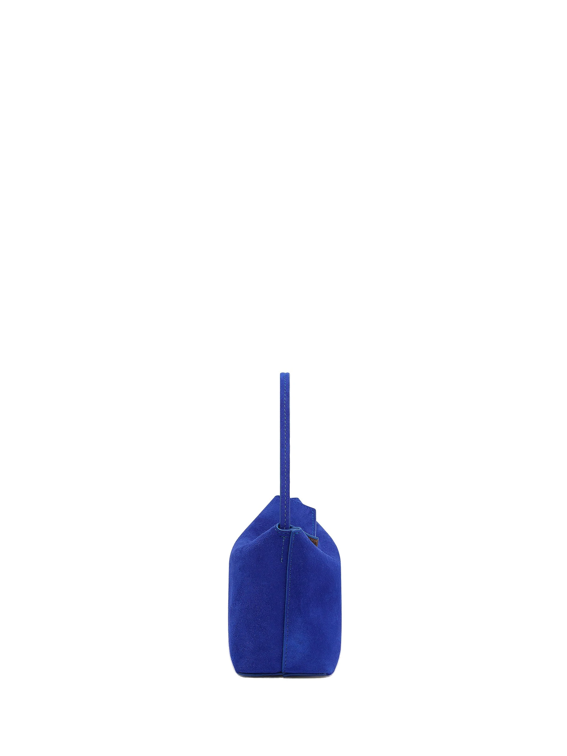 Christopher Esber Turnlock Suede Mini Bag in Yves Blue Christopher Esber Turnlock Suede Mini Bag in Yves Blue | Mini Bags | Coveti