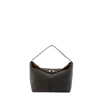 Christopher Esber Turnlock Suede Shoulder Bag in Ash | Shoulder & Crossbody Bags | Coveti