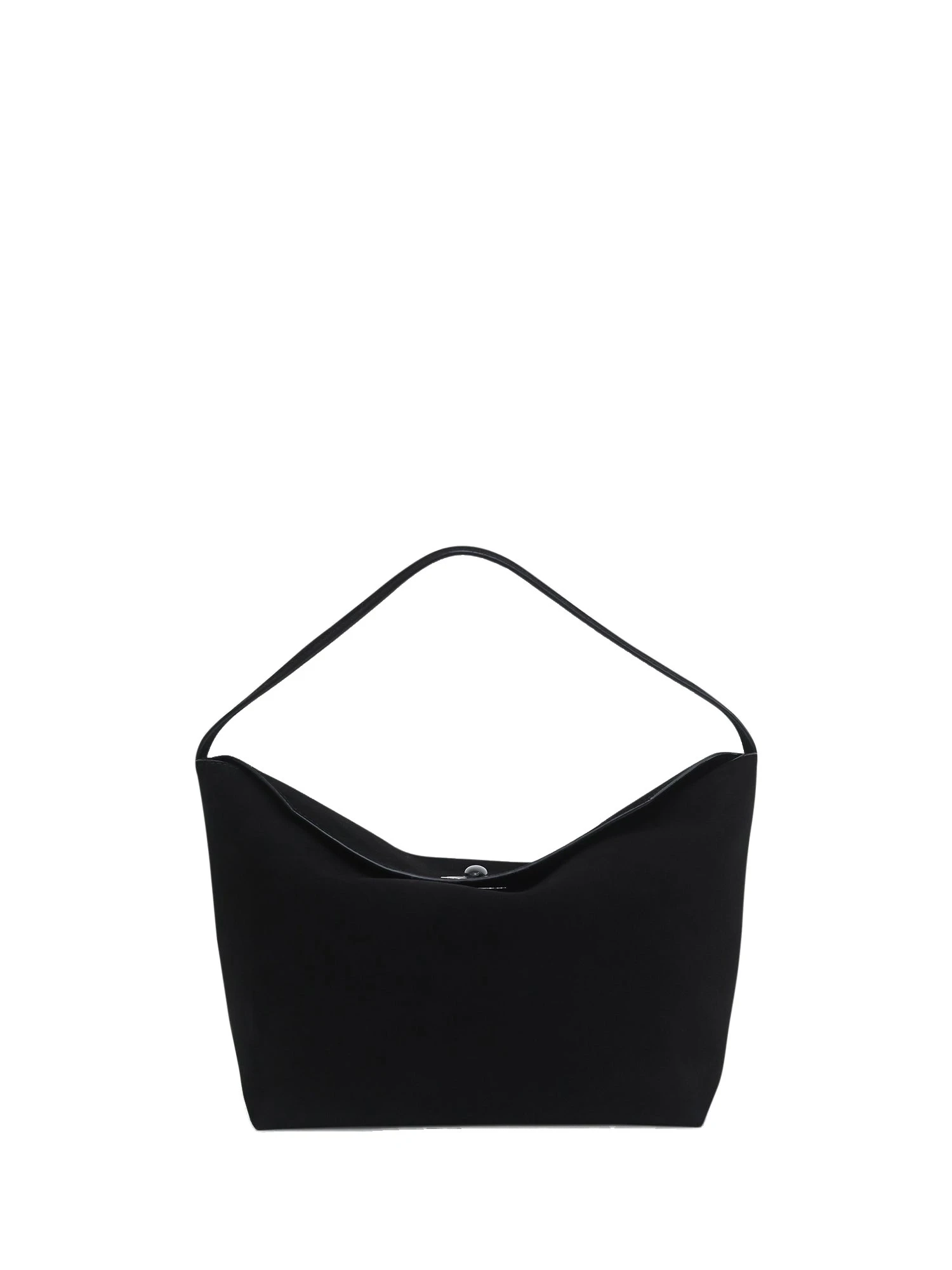 Christopher Esber Turnlock Suede Shoulder Bag in Black Christopher Esber Turnlock Suede Shoulder Bag in Black | Shoulder & Crossbody Bags | Coveti