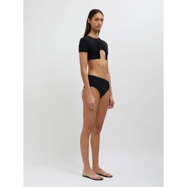 Christopher Esber U Prong Tee in Black | Bikini | Coveti