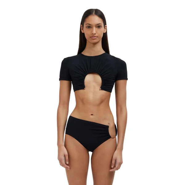 U Prong Tee in Black