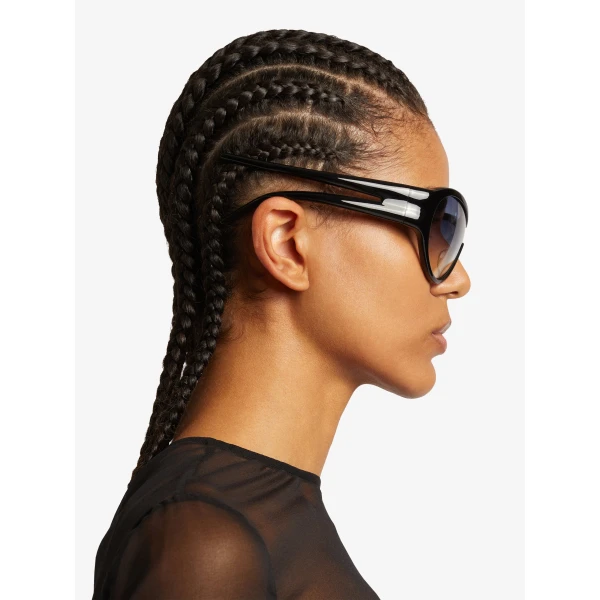 Christopher Esber Uma 98 Sunglasses in Beluga | Sunglasses | Coveti