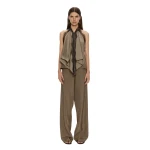 Christopher Esber Vera Bias Trouser in Light Umber | Pants | Coveti