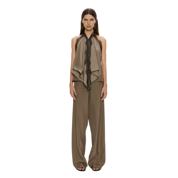 Christopher Esber Vera Bias Trouser in Light Umber | Pants | Coveti