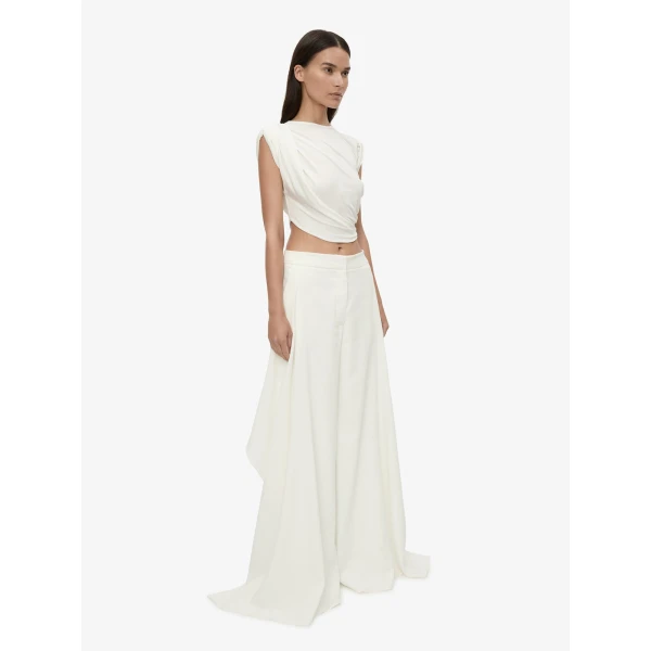 Christopher Esber Verve Twisted Tank in White | Sleeveless | Coveti