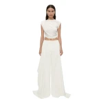 Christopher Esber Verve Twisted Tank in White | Sleeveless | Coveti