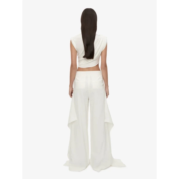 Christopher Esber Verve Twisted Tank in White | Sleeveless | Coveti